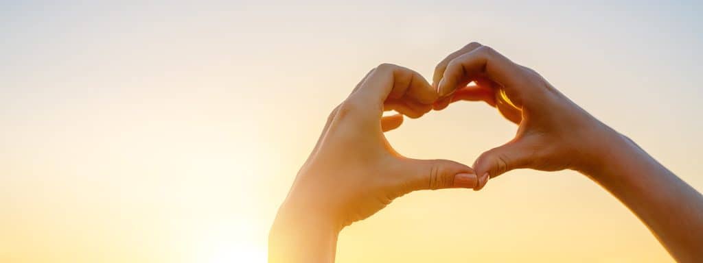 hands forming heart